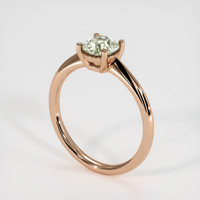 0.95 Ct. Green Sapphire Ring, 18K Rose Gold 2