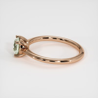 0.95 Ct. Green Sapphire Ring, 18K Rose Gold 4