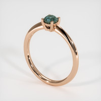0.47 Ct. Sapphire Ring, 18K Rose Gold 2