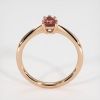 0.90 Ct. Reddish Pink Sapphire Ring, 18K Rose Gold 3