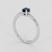 0.51 Ct. Blue Spinel Ring, Silver 2