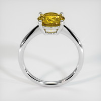 2.10 Ct. Yellowish Green Sphene (Titanite) Ring, 10K White Gold 3