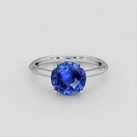3.04 Ct. Blue Sapphire Ring, 10K White Gold 1