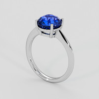 3.04 Ct. Blue Sapphire Ring, 10K White Gold 2