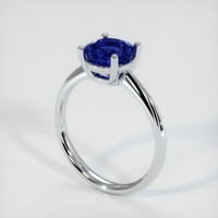 2.09 Ct. Sapphire Ring, 14K White Gold 2
