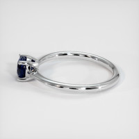 1.05 Ct. Blue Sapphire Ring, 14K White Gold 4