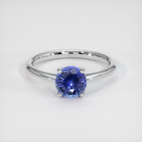 0.90 Ct. Sapphire Ring, 14K White Gold 1