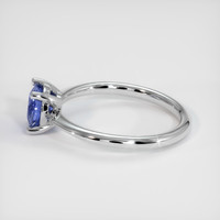 0.90 Ct. Sapphire Ring, 14K White Gold 4