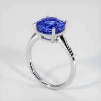 6.09 Ct. Sapphire Ring, 14K White Gold 2