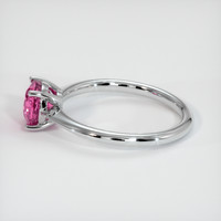 1.56 Ct. Pink Sapphire Ring, 14K White Gold 4