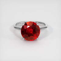 6.06 Ct. Ruby Ring, 14K White Gold 1