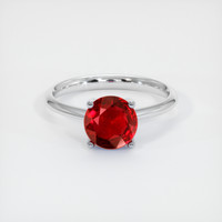 1.90 Ct. Ruby Ring, 14K White Gold 1