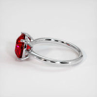 3.18 Ct. Ruby Ring, 14K White Gold 4