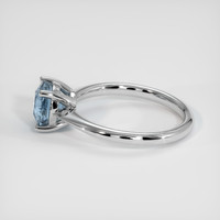 2.00 Ct. Sapphire Ring, 14K White Gold 4