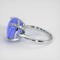 15.59 Ct. Blue Sapphire Ring, 14K White Gold 4