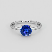 1.38 Ct. Blue Sapphire Ring, 14K White Gold 1