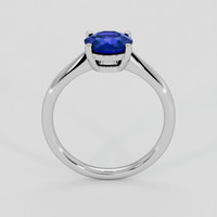 1.38 Ct. Blue Sapphire Ring, 14K White Gold 3