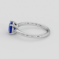 1.38 Ct. Blue Sapphire Ring, 14K White Gold 4