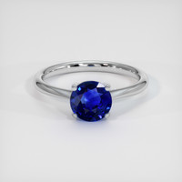 1.35 Ct. Blue Sapphire Ring, 14K White Gold 1