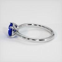 1.35 Ct. Blue Sapphire Ring, 14K White Gold 4