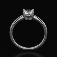 0.90 Ct. Sapphire Ring, 14K White Gold 3