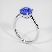 3.68 Ct. Sapphire Ring, 18K White Gold 2