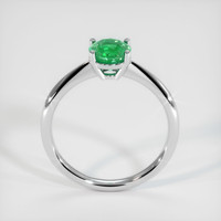 0.82 Ct. Emerald Ring, 18K White Gold 3