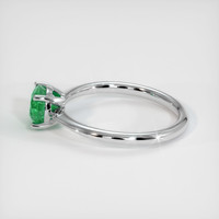 0.82 Ct. Emerald Ring, 18K White Gold 4