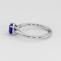 1.25 Ct. Blue Sapphire Ring, 18K White Gold 4