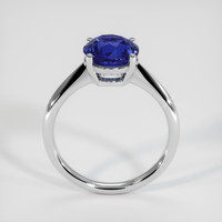 2.80 Ct. Blue Sapphire Ring, 18K White Gold 3