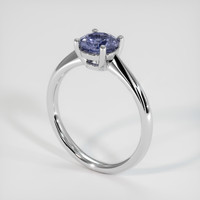 1.46 Ct. Sapphire Ring, 18K White Gold 2