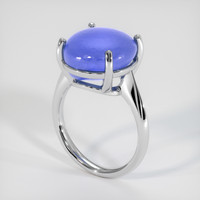 15.59 Ct. Sapphire Ring, 18K White Gold 2