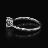 0.90 Ct. Sapphire Ring, 18K White Gold 4