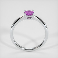 0.68 Ct. Purplish Pink Sapphire Ring, 18K White Gold 3