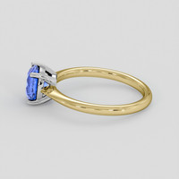 1.74 Ct. Blue Sapphire Ring, 14K White & Yellow 4