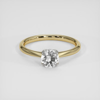 0.84 Ct. White Sapphire Ring, 14K White & Yellow 1