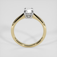 0.84 Ct. White Sapphire Ring, 18K White & Yellow 3