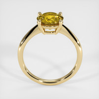2.10 Ct. Yellowish Green Sphene (Titanite) Ring, 10K Yellow Gold 3