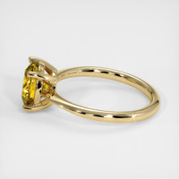 2.10 Ct. Yellowish Green Sphene (Titanite) Ring, 10K Yellow Gold 4