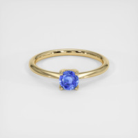 0.69 Ct. Blue Sapphire Ring, 10K Yellow Gold 1