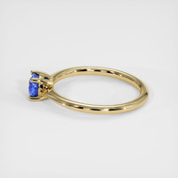 0.69 Ct. Blue Sapphire Ring, 10K Yellow Gold 4