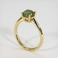 1.75 Ct. Green Sapphire Ring, 10K Yellow Gold 2