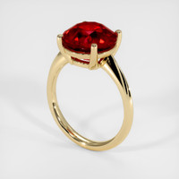 6.06 Ct. Ruby Ring, 14K Yellow Gold 2