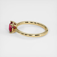 0.94 Ct. Ruby Ring, 14K Yellow Gold 4