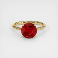3.18 Ct. Ruby Ring, 14K Yellow Gold 1