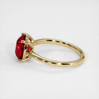 3.18 Ct. Ruby Ring, 14K Yellow Gold 4
