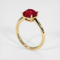 2.76 Ct. Ruby Ring, 14K Yellow Gold 2