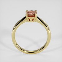 0.71 Ct. Pinkish Brown Sapphire Ring, 14K Yellow Gold 3