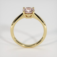 1.10 Ct. Peach Sapphire Ring, 14K Yellow Gold 3