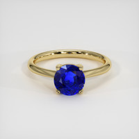 1.47 Ct. Blue Sapphire Ring, 14K Yellow Gold 1